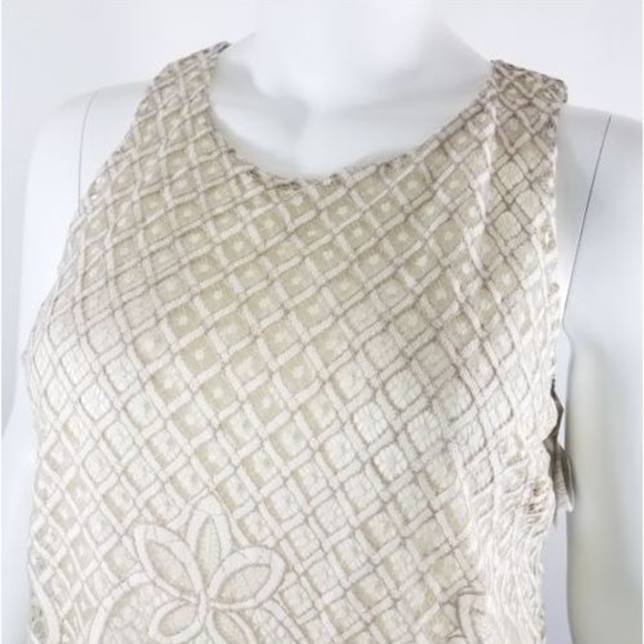 3/$25 Vintage Cream Embroidered Lace Top XL - Picture 2 of 7
